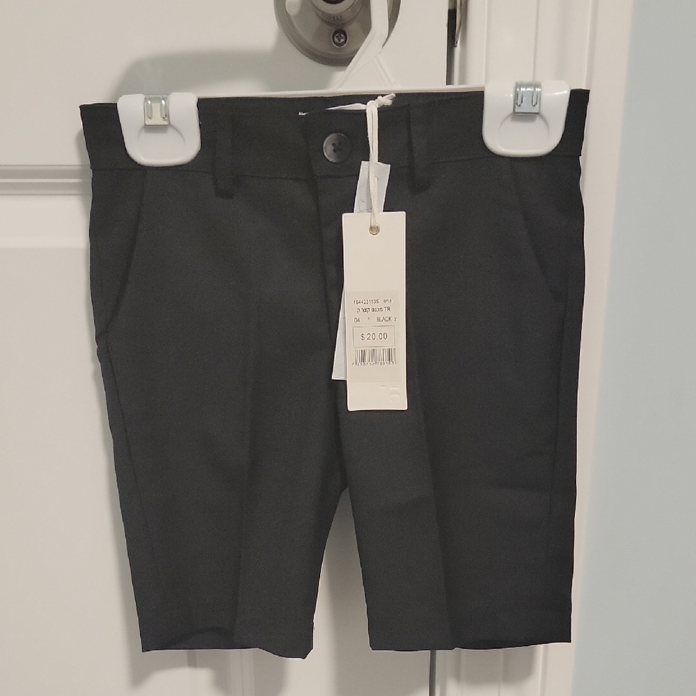 Classic Black Kids Formal Shorts